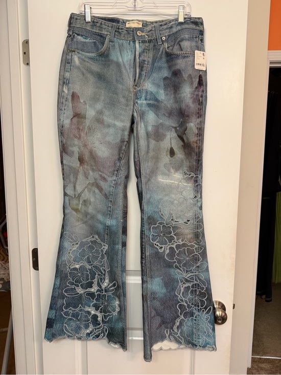 We The Free Denim - We The Free watercolor Bloom combo jeans